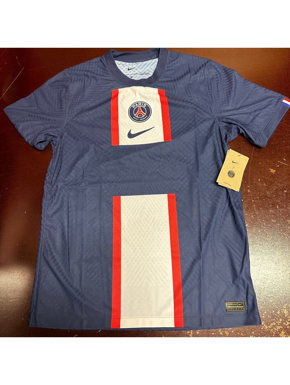 Nike Mens Blue Paris Saint-Germain 2022/23 Match Home Dri-FIT Soccer Jersey Med